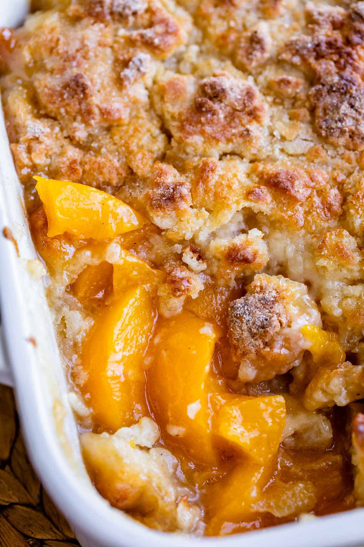 Bourbon Peach Cobbler