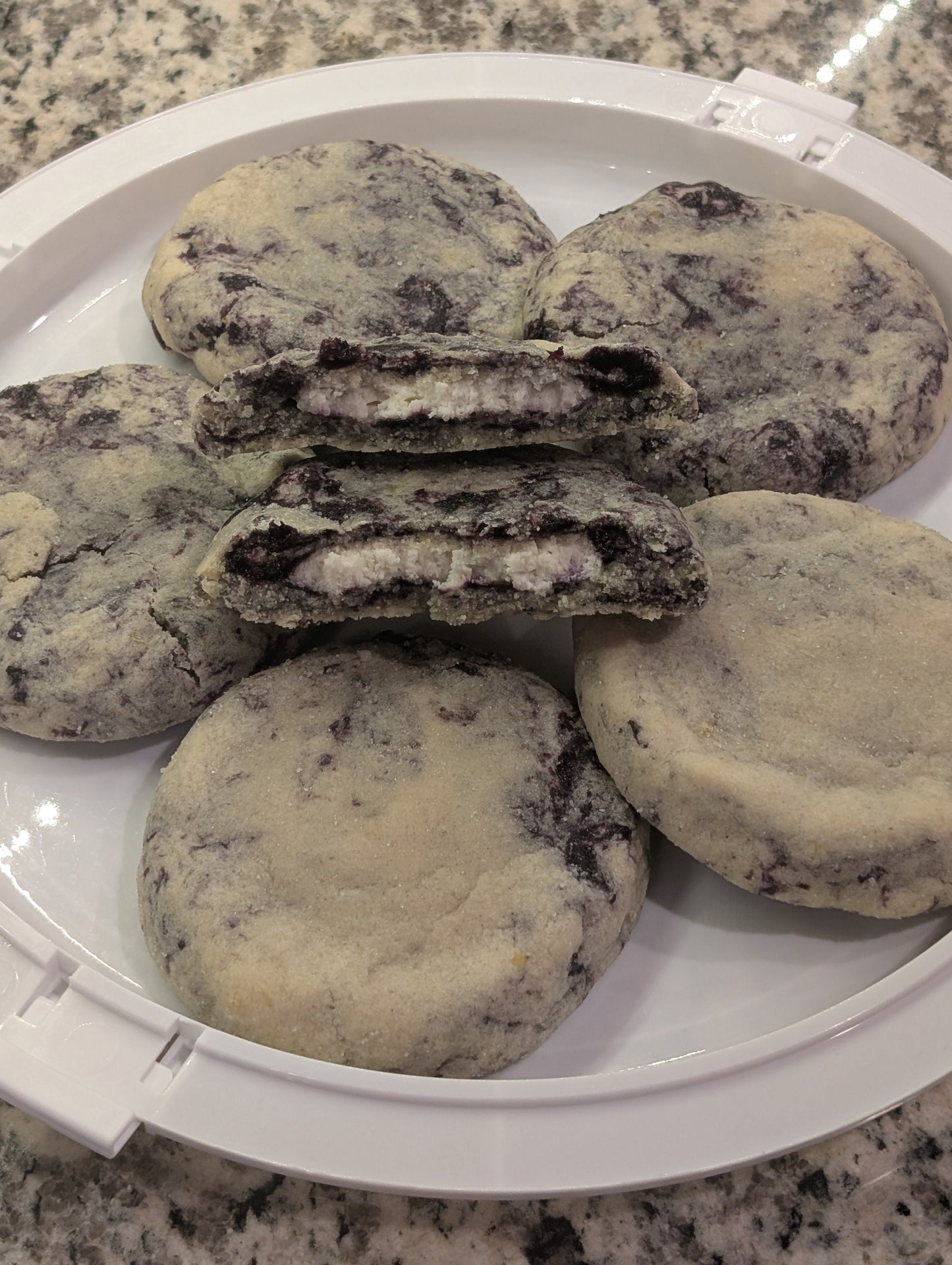 Strawberry/Blueberry Lemon Cheesecake Cookies